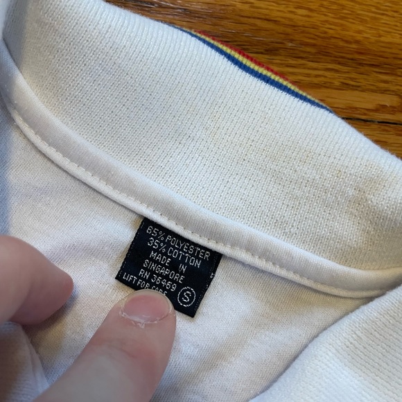 80s Colorful Argyle Diamond Design Grandpa Polo shirt vintage rare small Hunter - Picture 4 of 7